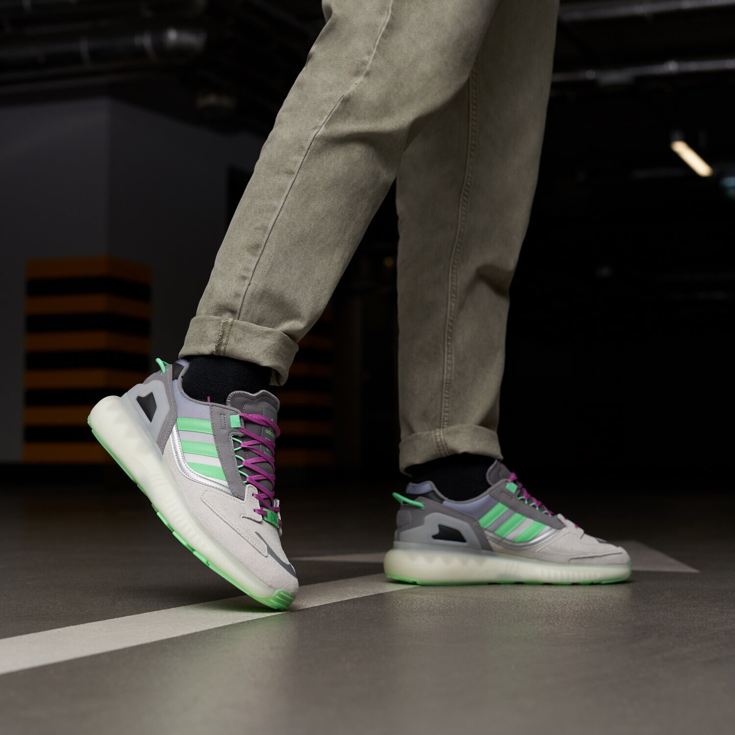 ADIDAS ZX 5K BOOST GX2028 ✓ Gri | Bărbați Sneakers | Sizeer