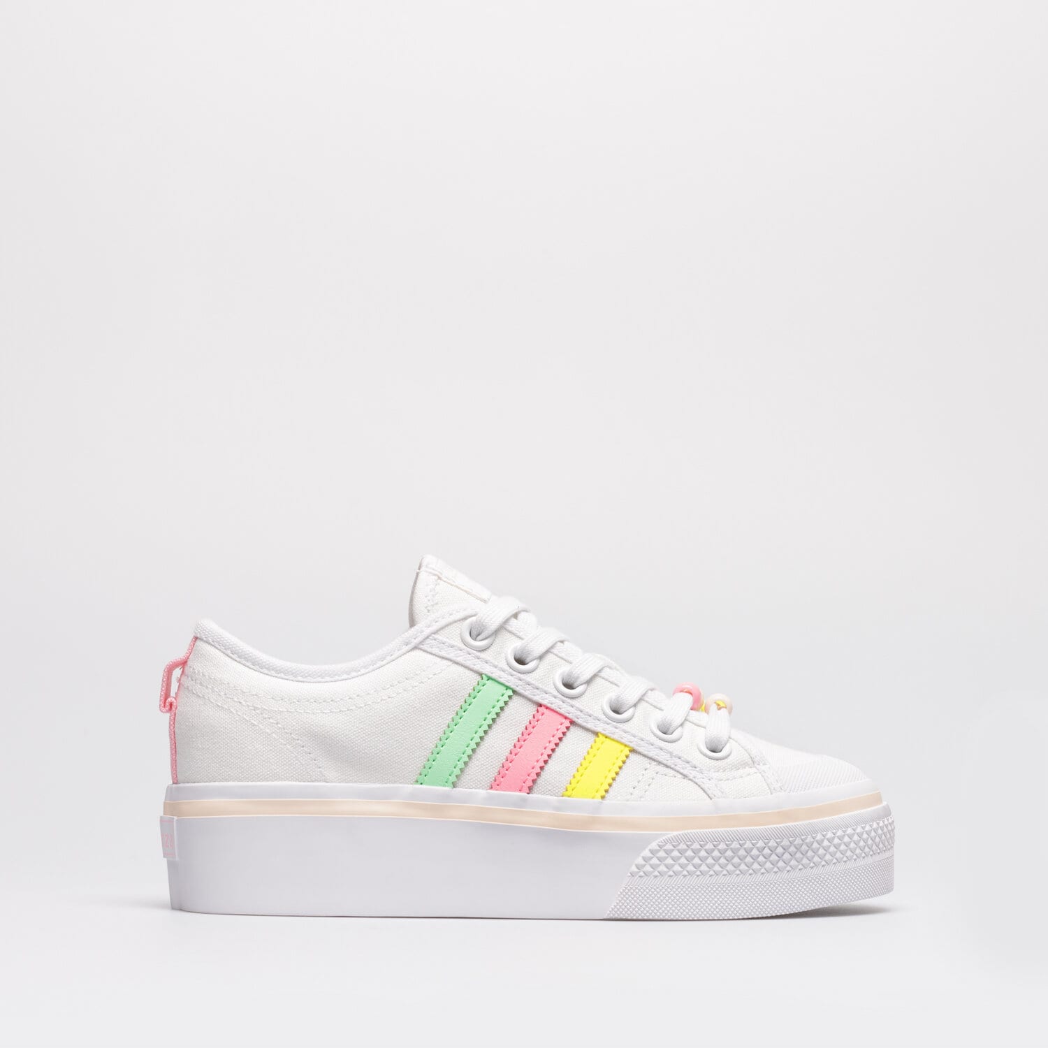 ADIDAS NIZZA PLATFORM J GY9102 ✓ Alb | Copii Sneakers | Sizeer