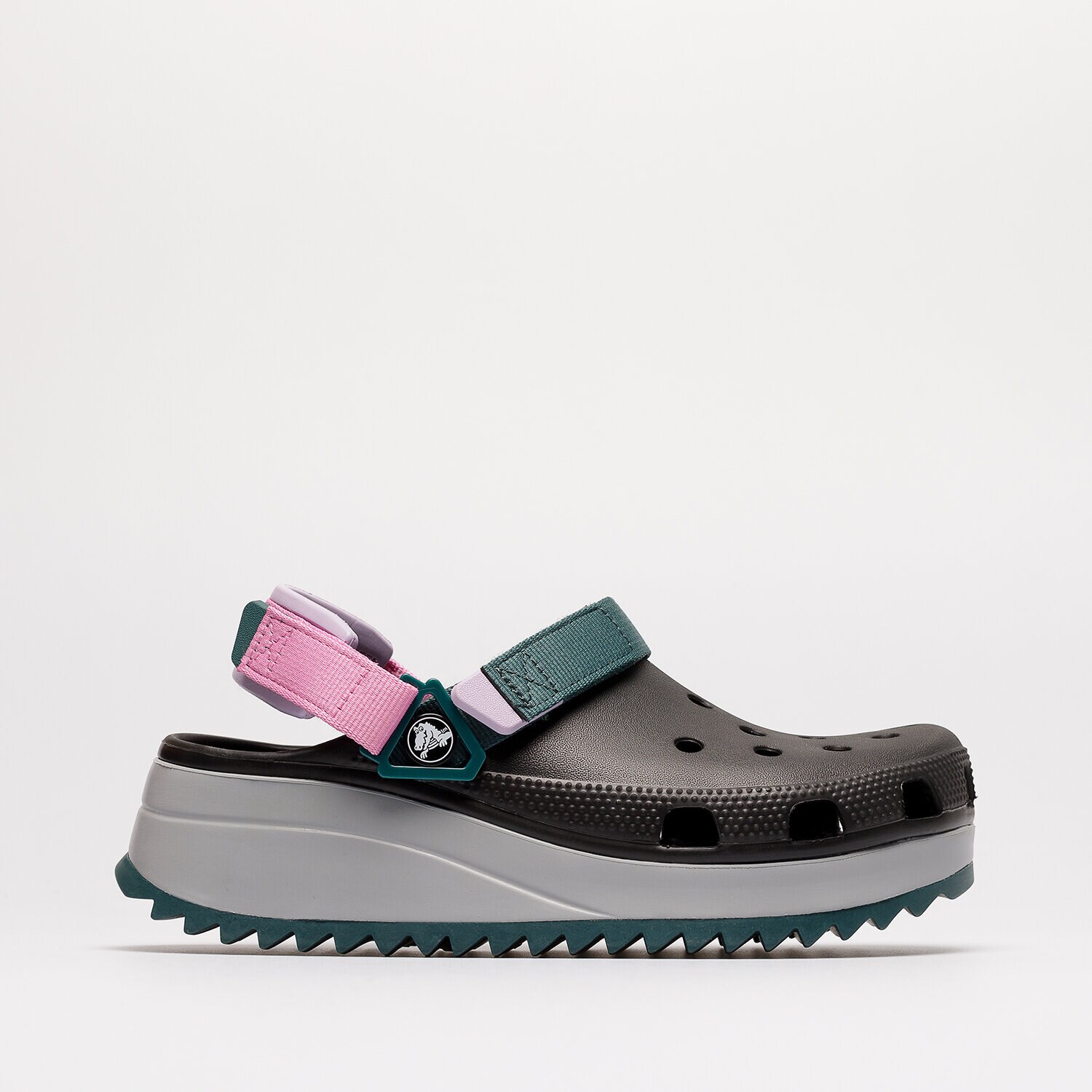 CROCS CLASSIC HIKER 206772-988 ✓ Negru | Femei Sandale | Sizeer
