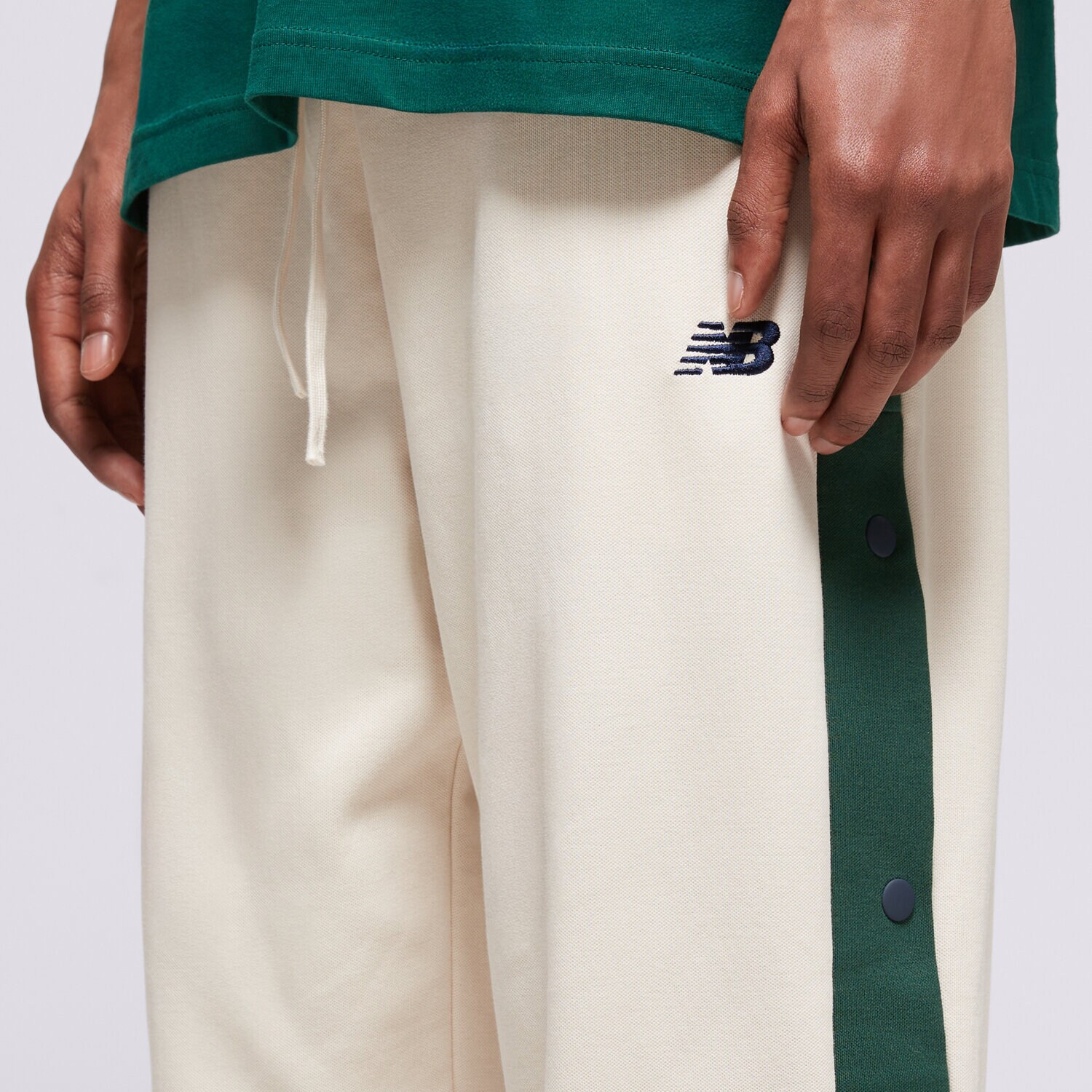 NEW BALANCE PANTALONI SGH BASKETBALL TRACK MP41504LIN ✓ Alb