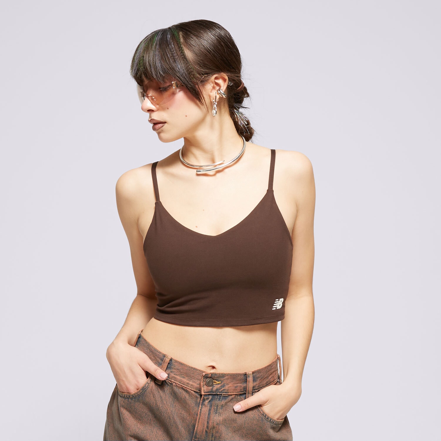 New Balance Top Linear Heritage Soft Bustieră