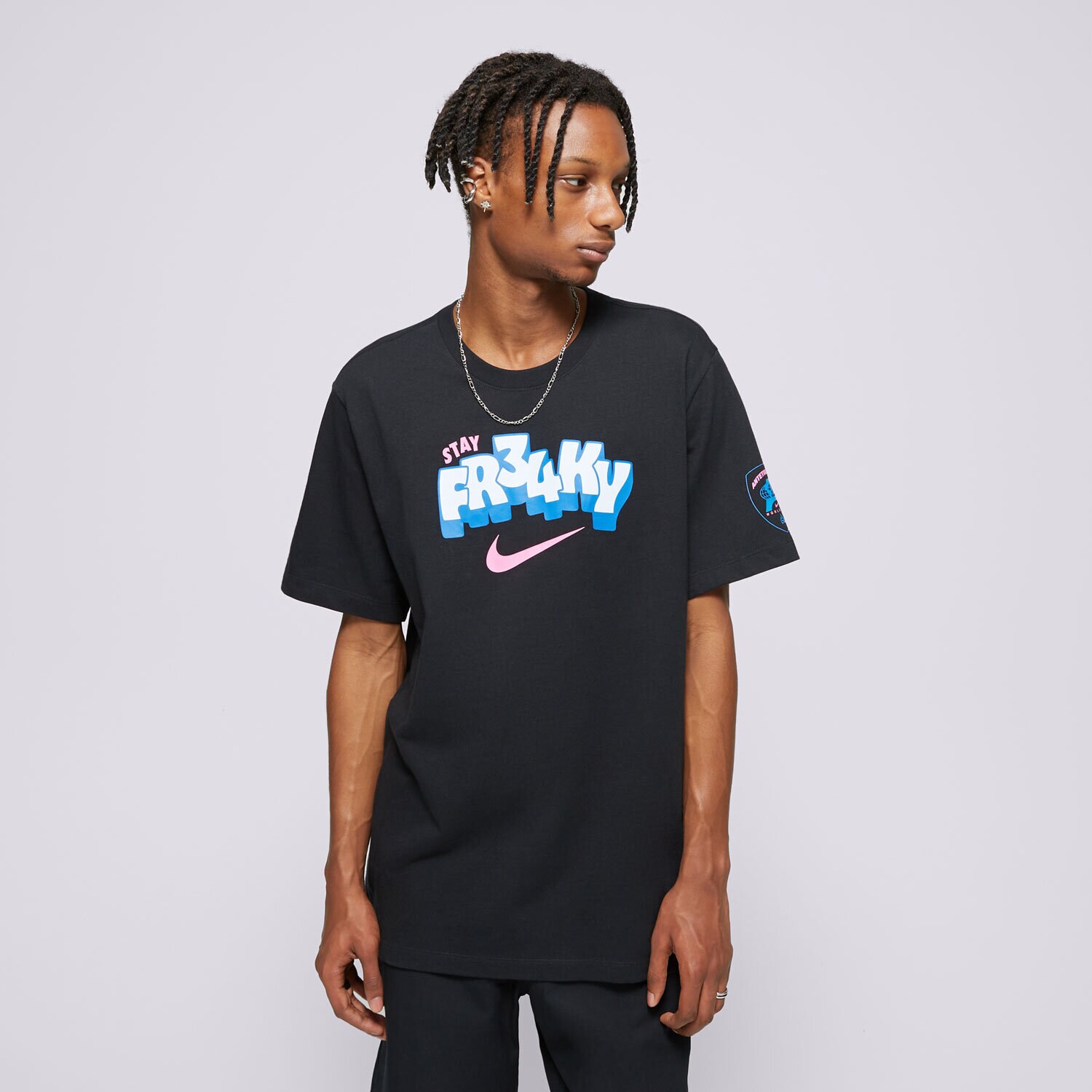 NIKE TRICOU GA M NK TEE OC NBA FZ8077-010 ✓ Negru | Bărbați