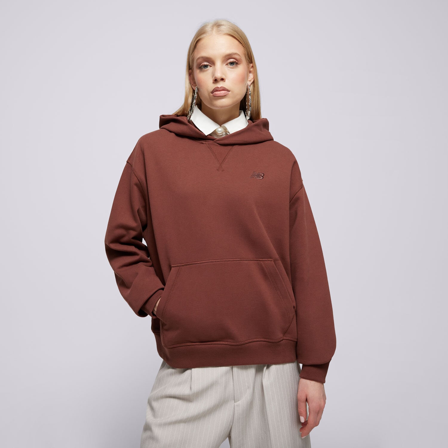 New Balance Bluză Hanorac Athletics French Terry Hoodie