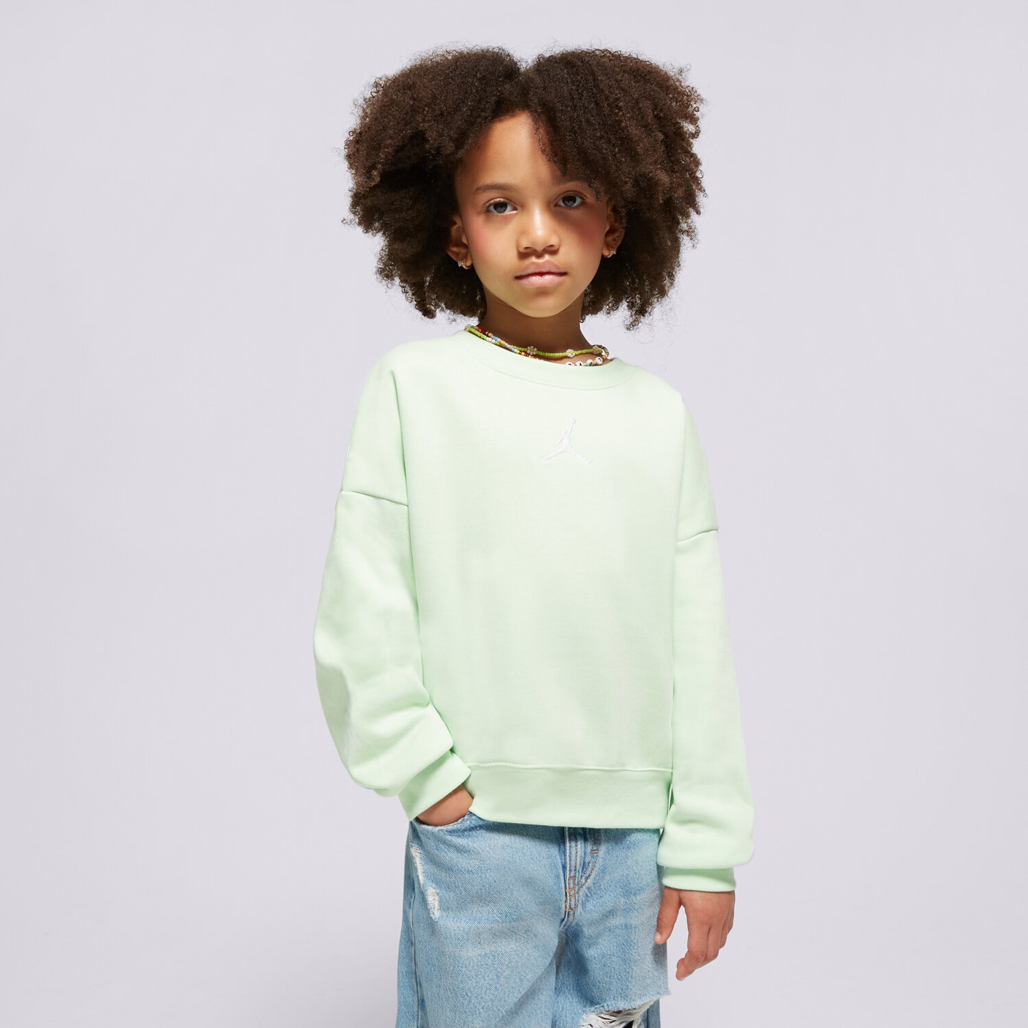 Jordan Bluză Icon Play Oversized Crew Girl