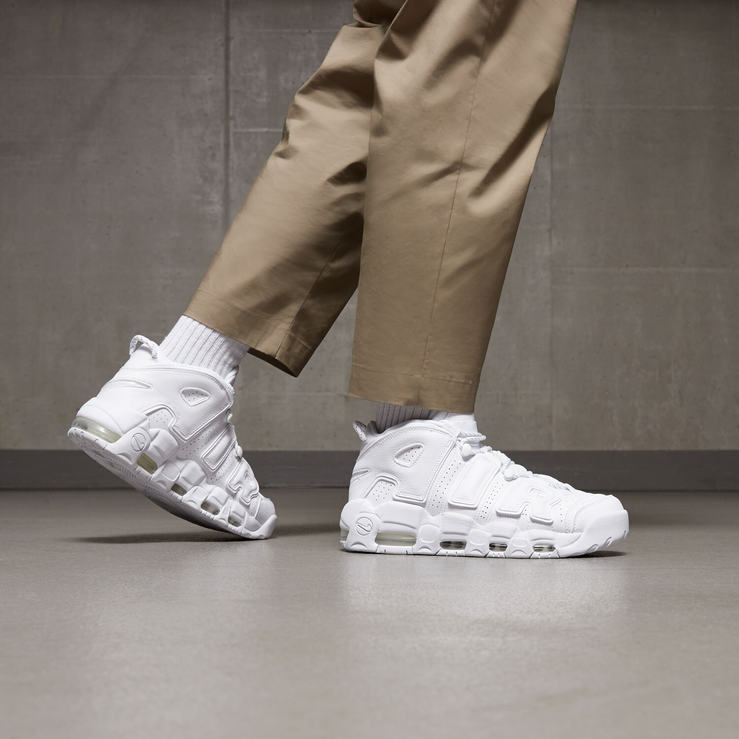 NIKE AIR MORE UPTEMPO '96 921948-100 ✓ Alb | Bărbați Sneakers
