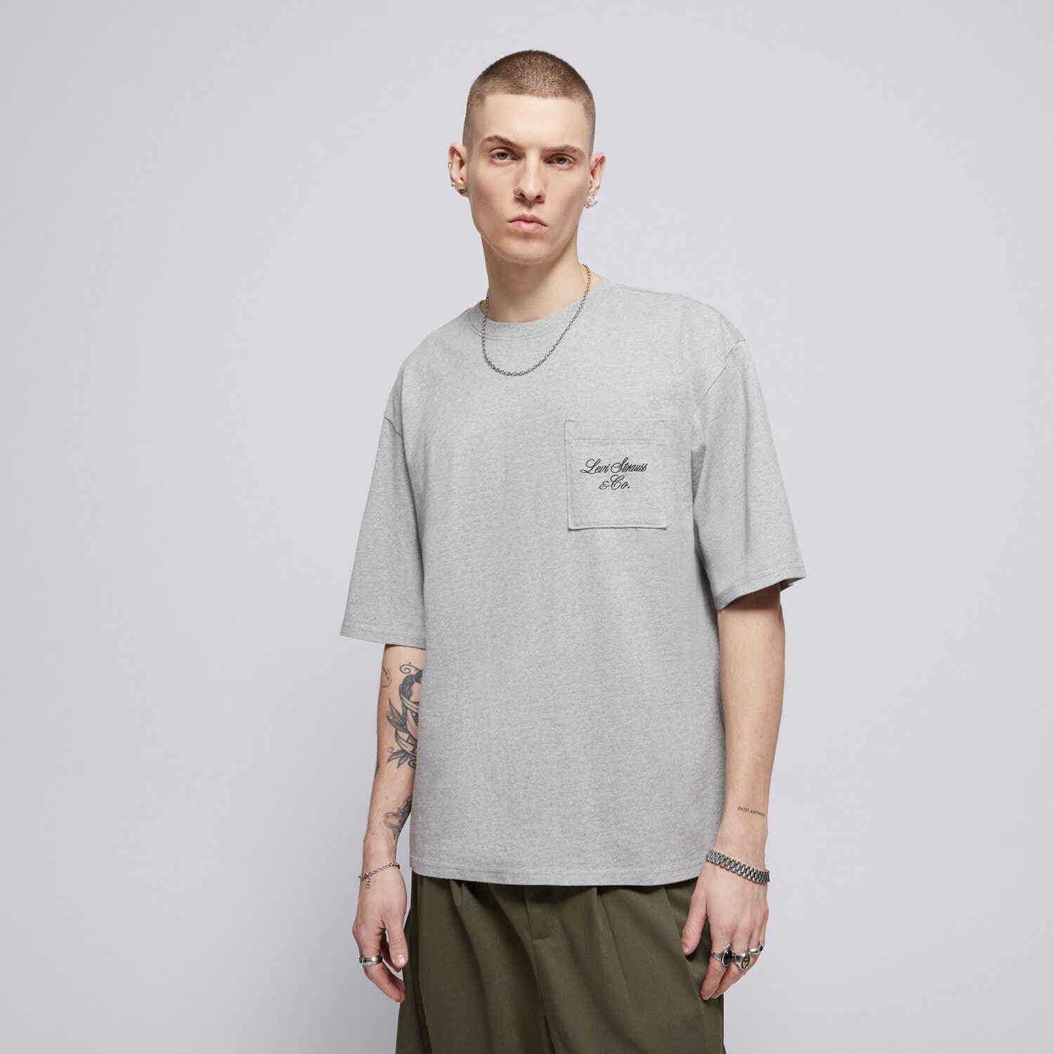 Levi's Tricou Half Sleeve Gr Pckt T Greys
