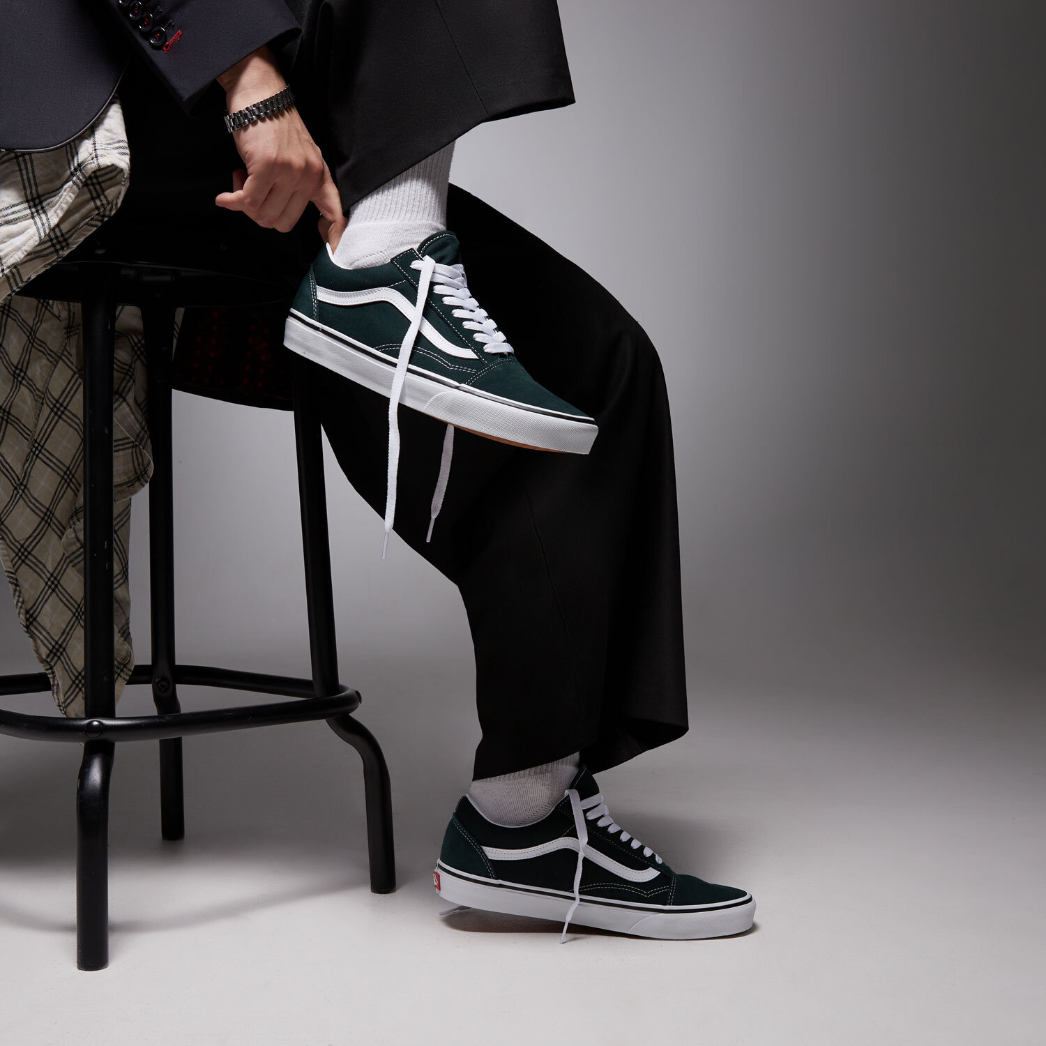 VANS OLD SKOOL VN000D7ZPRM ✓ Verde | Bărbați | Sizeer