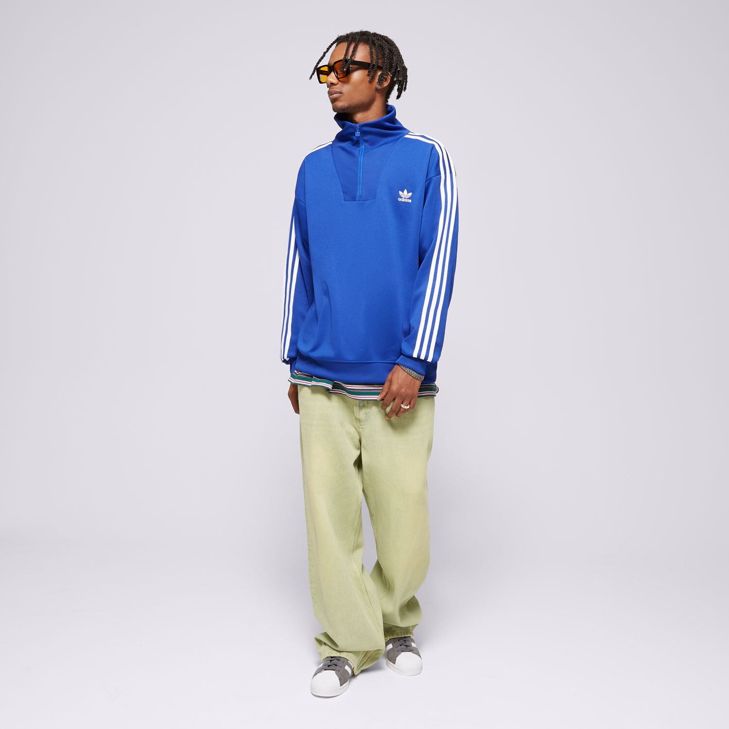 ADIDAS BLUZĂ FUNNELNECK TT IX5216 ✓ Albastru | Bărbați Bluze