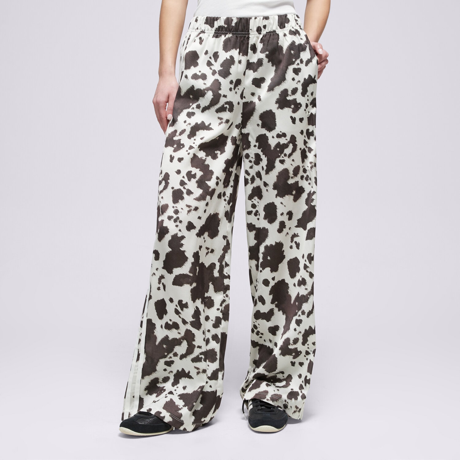 adidas Pantaloni  Satin Wide Leg Cow Print