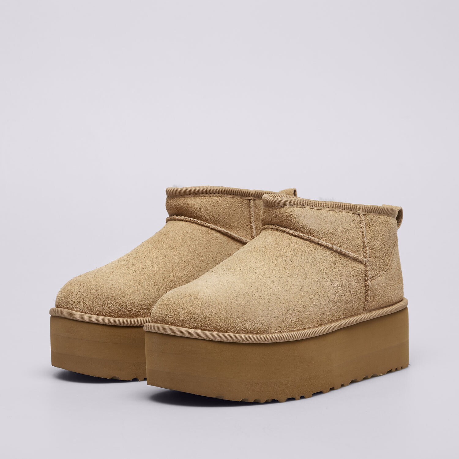 UGG CLASSIC ULTRA MINI PLATFORM 1135092-SAN ✓ Bej | Femei