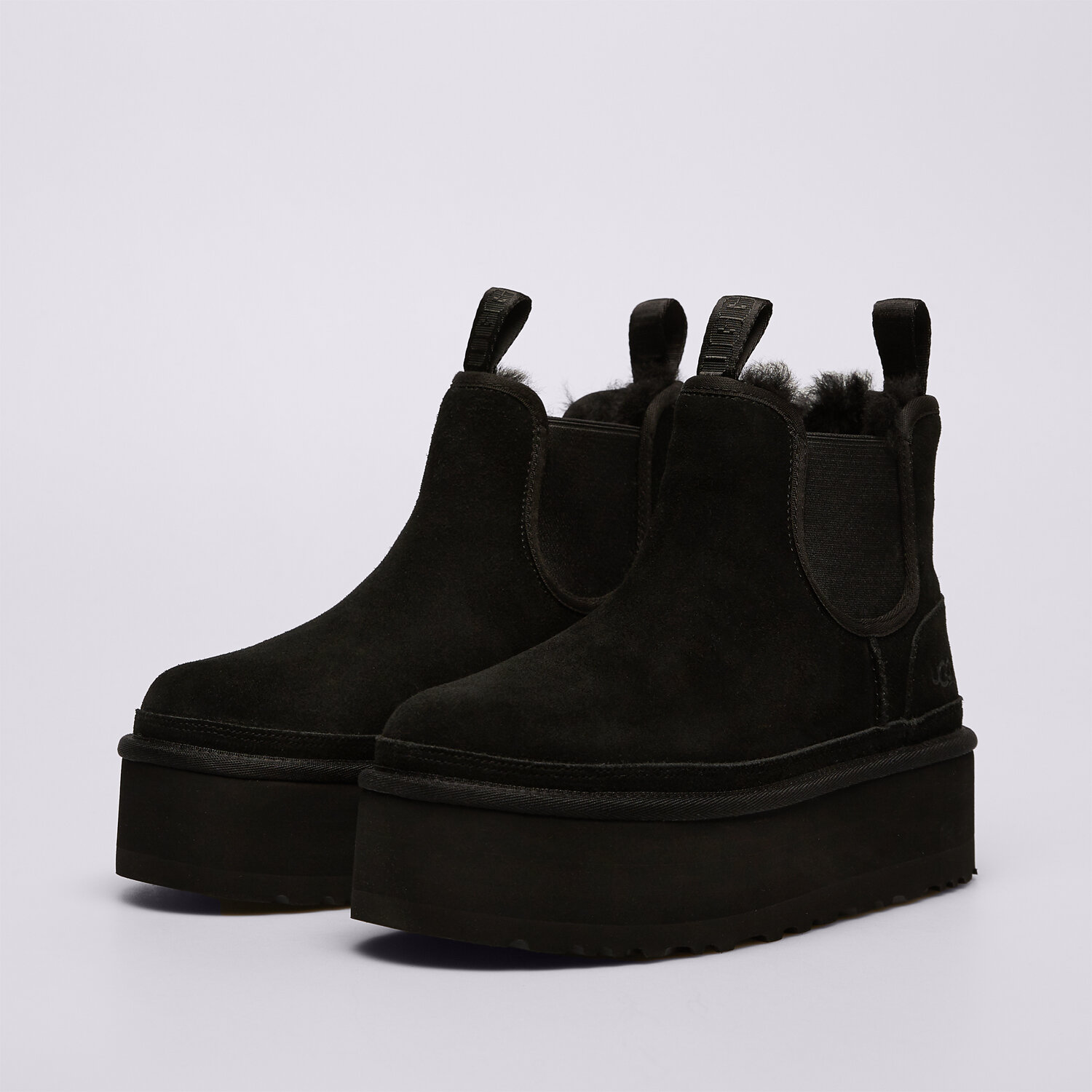 UGG NEUMEL PLATFORM CHELSEA 1134526-BLK ✓ Negru | Femei Pantofi