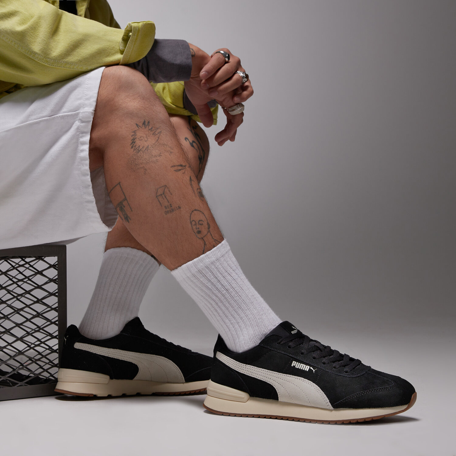 PUMA R78 WIND SD 40266001 ✓ Negru | Bărbați Sneakers | Sizeer