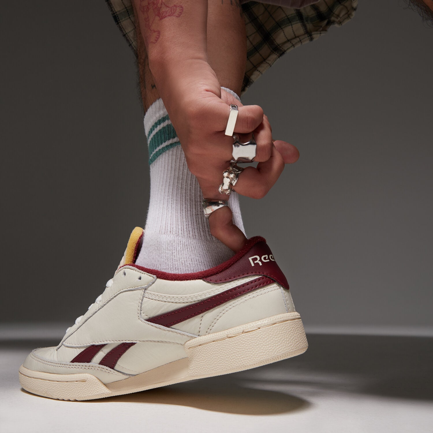 REEBOK CLUB C REVENGE VINTAGE 100233964M ✓ Alb | Bărbați Sneakers