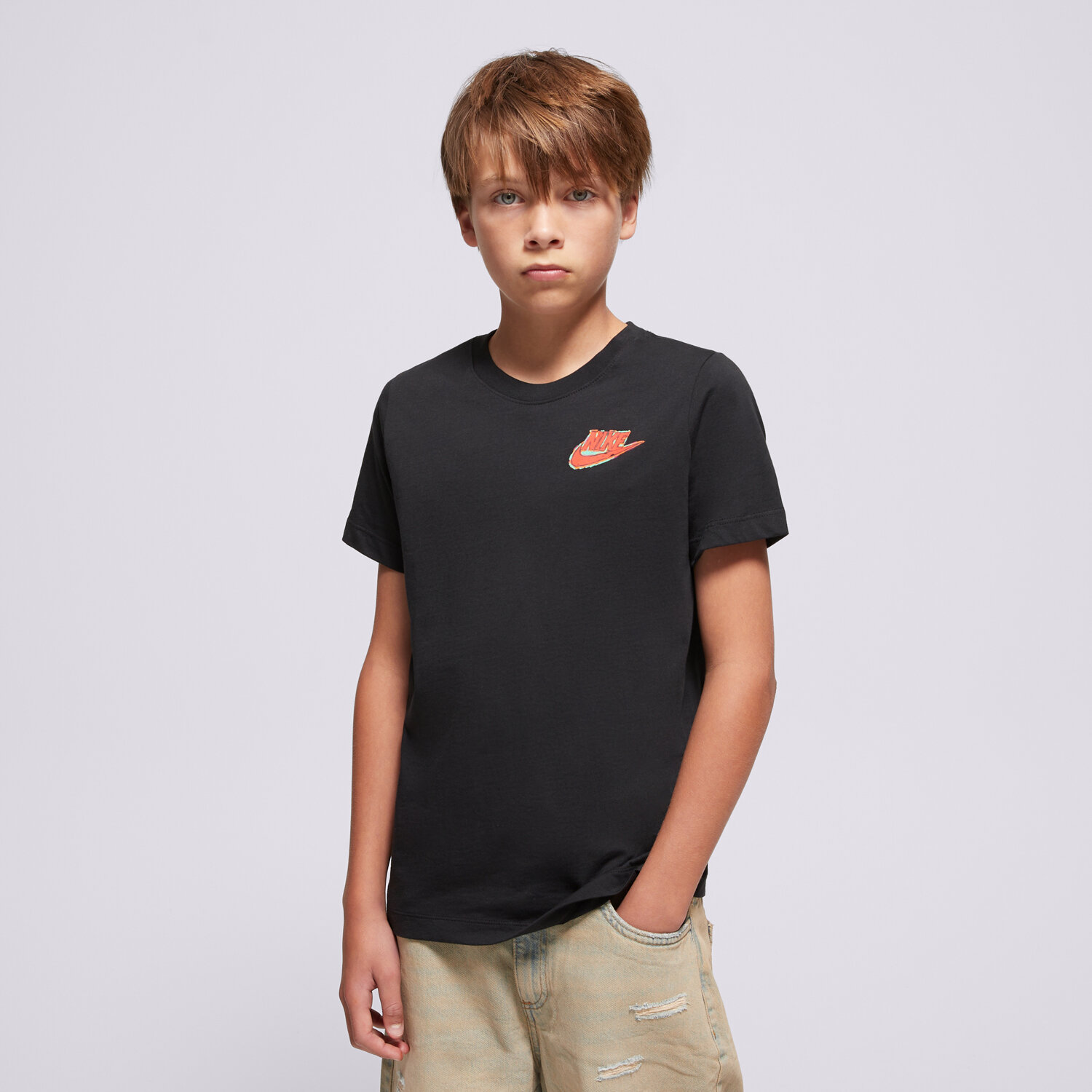 NIKE TRICOU K NSW TEE BOXY MULTI SPORT BOY HV5212-010 ✓ Negru