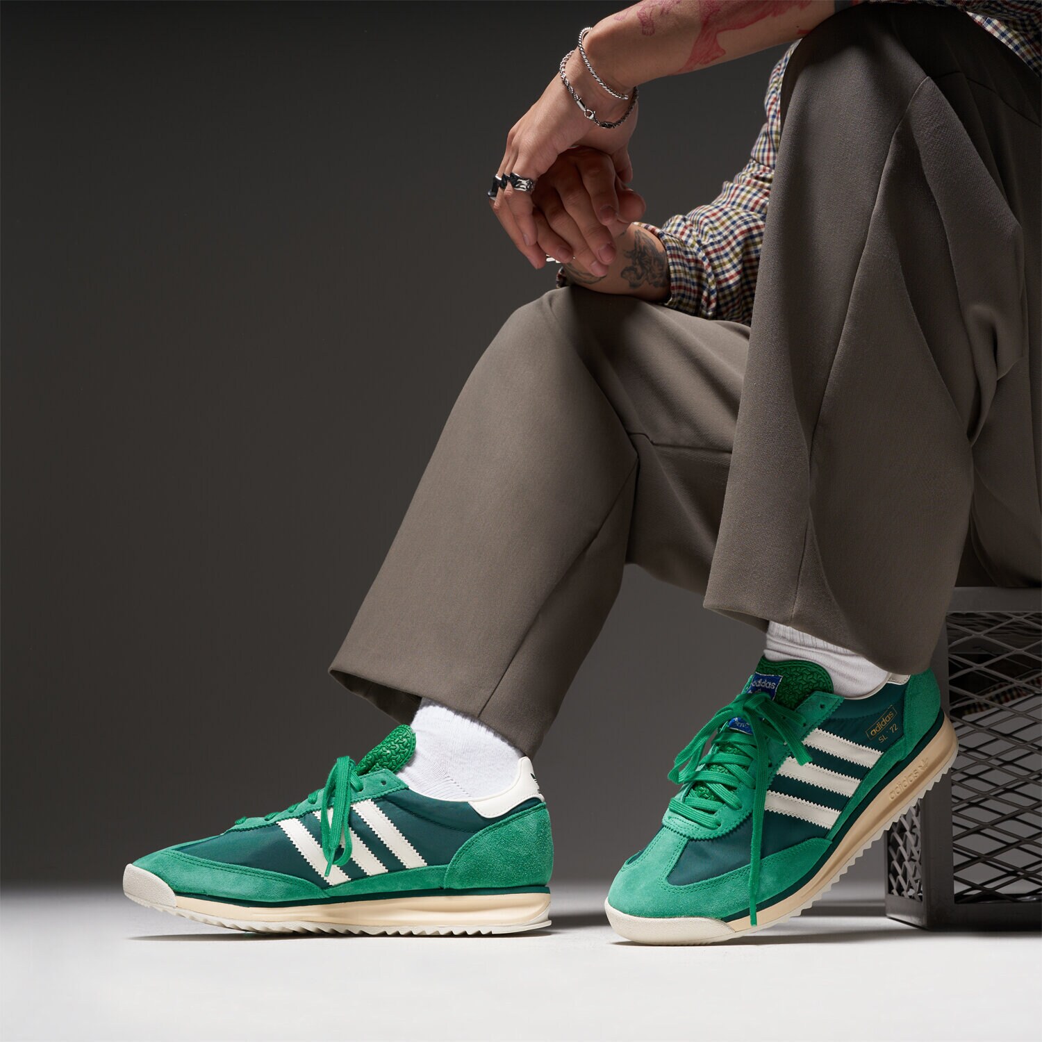 ADIDAS SL 72 RS JH8643 ✓ Verde | Bărbați Sneakers | Sizeer Romania ✪