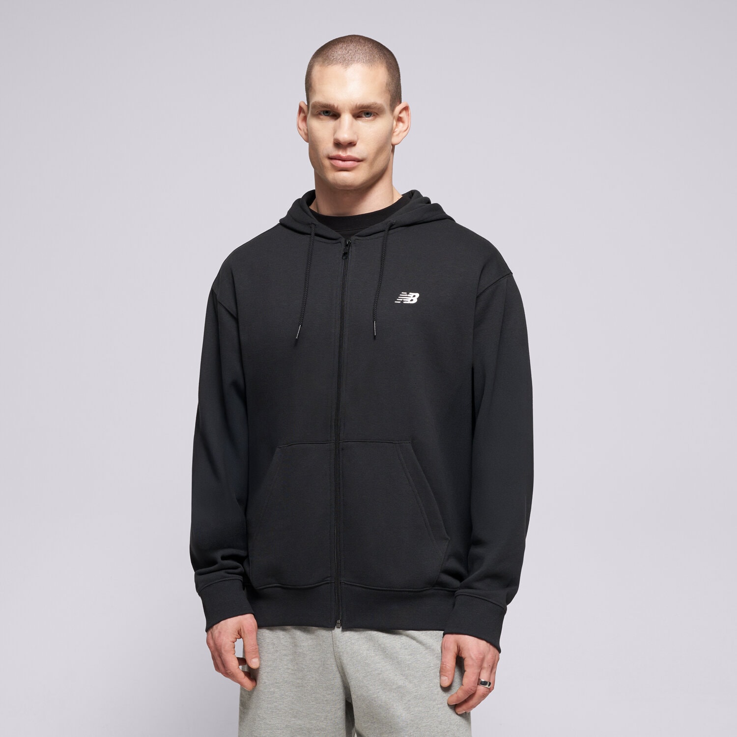 New Balance Bluză Hanorac Sport Essentials Logo French Terry