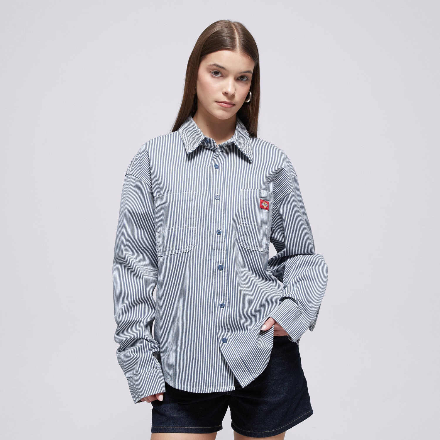 Dickies Hickory Work Shirt Ls