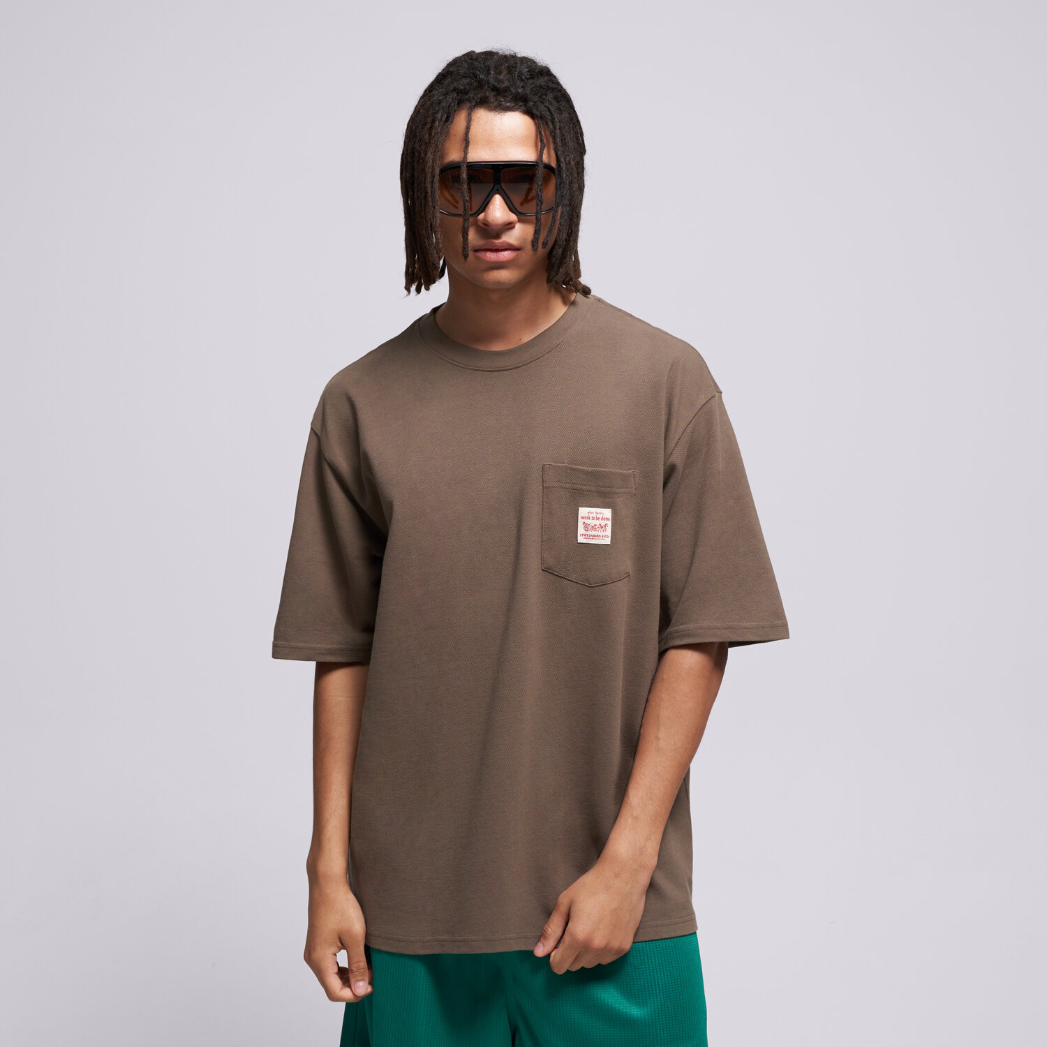 Levis Tricou Ss Workwear Tee Browns
