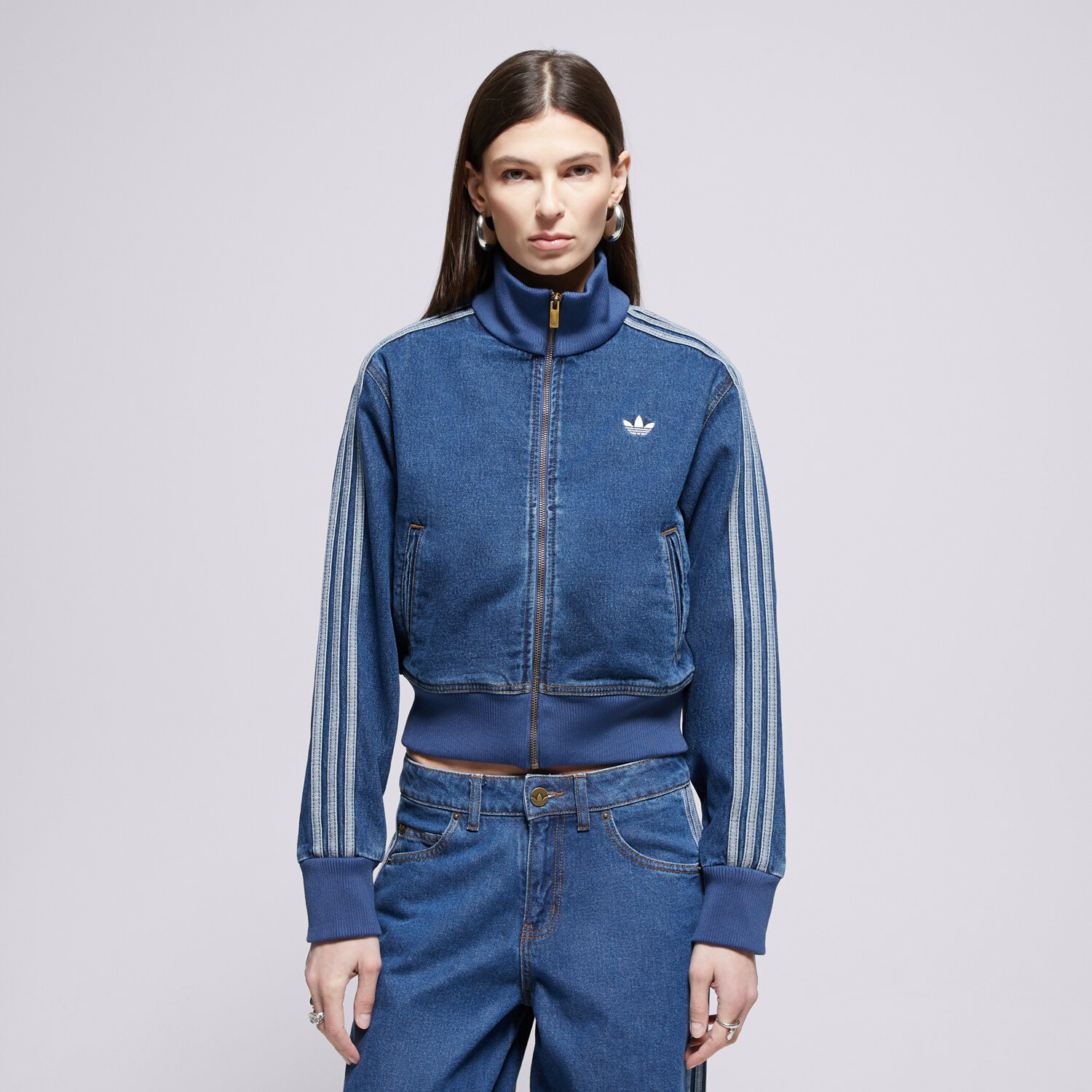 adidas Jachetă Firebird Denim
