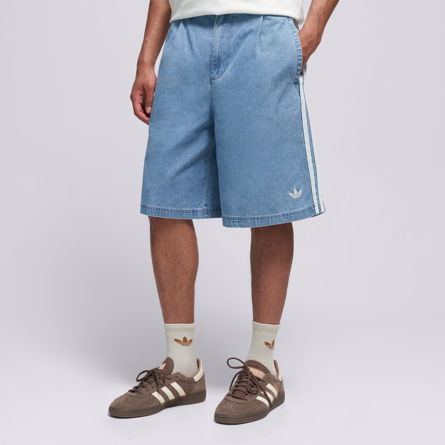 adidas Pantaloni Scurți Denim