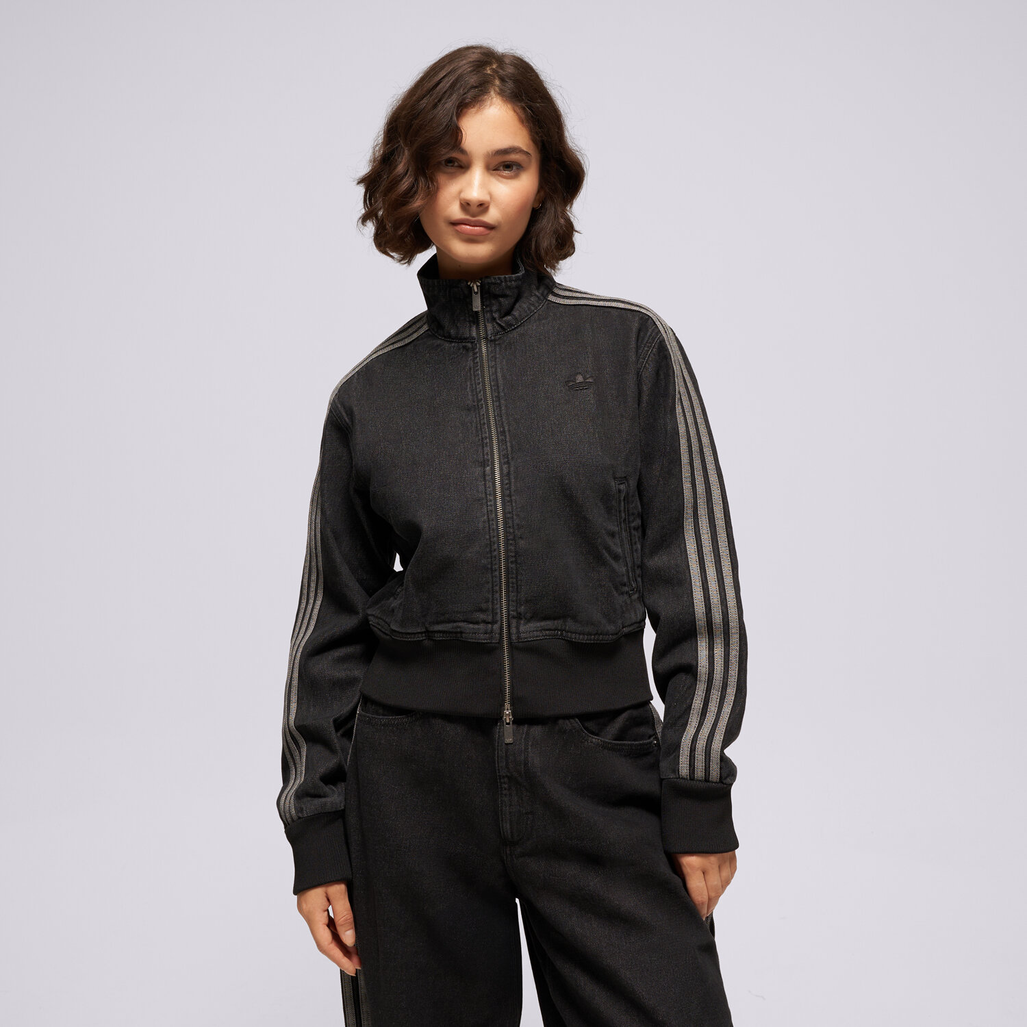 adidas Jachetă Cu Fermoar Firebird Denim