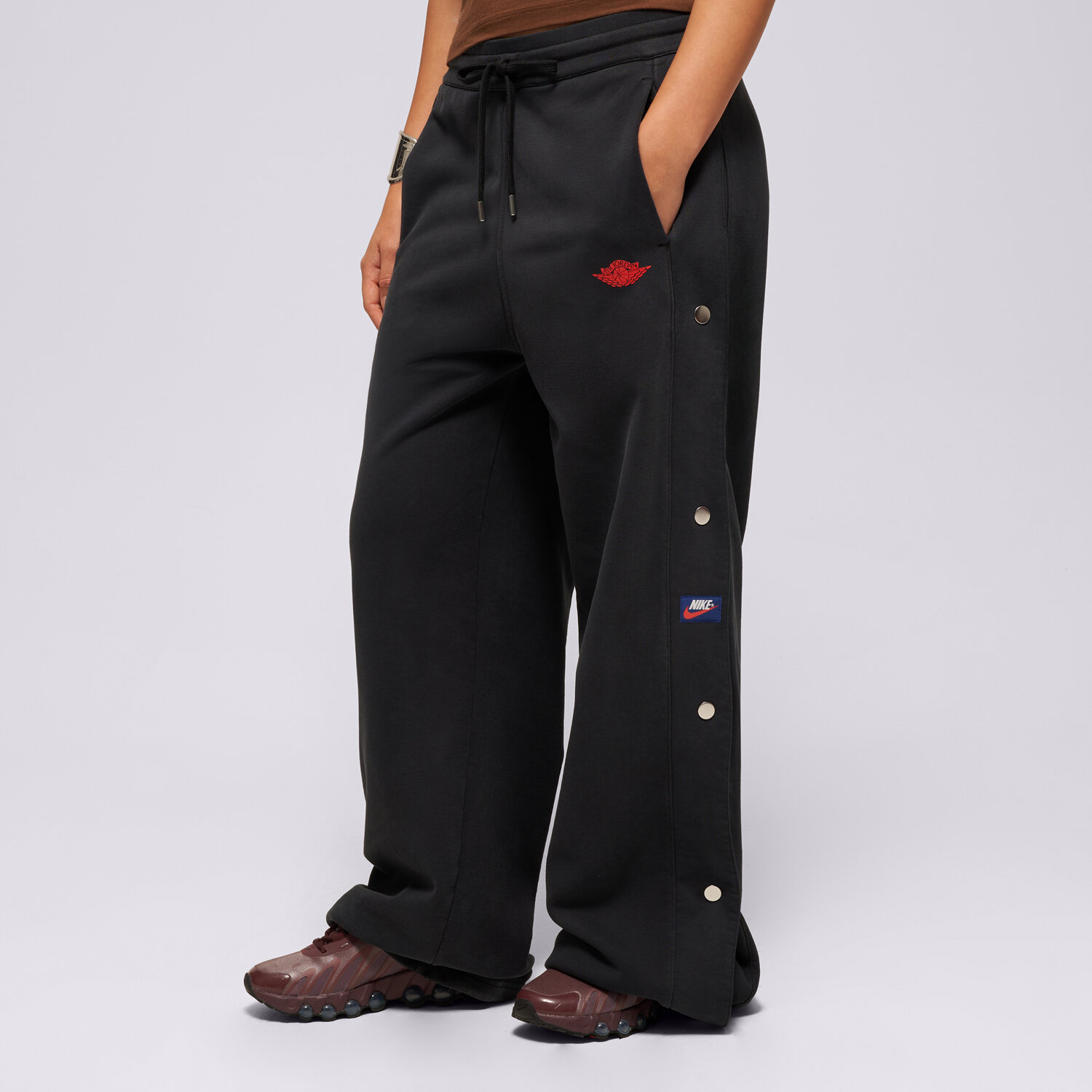 Jordan Pantaloni  W J Flt Flc Wngs Ft Snpbtm