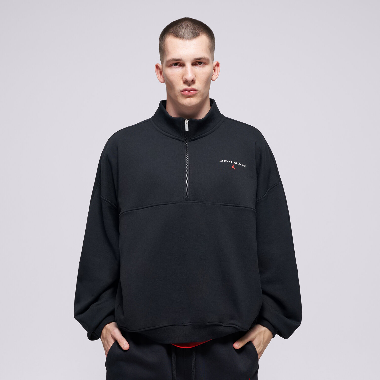 Jordan Bluză M J Flt Flc Qtr Zip Lb