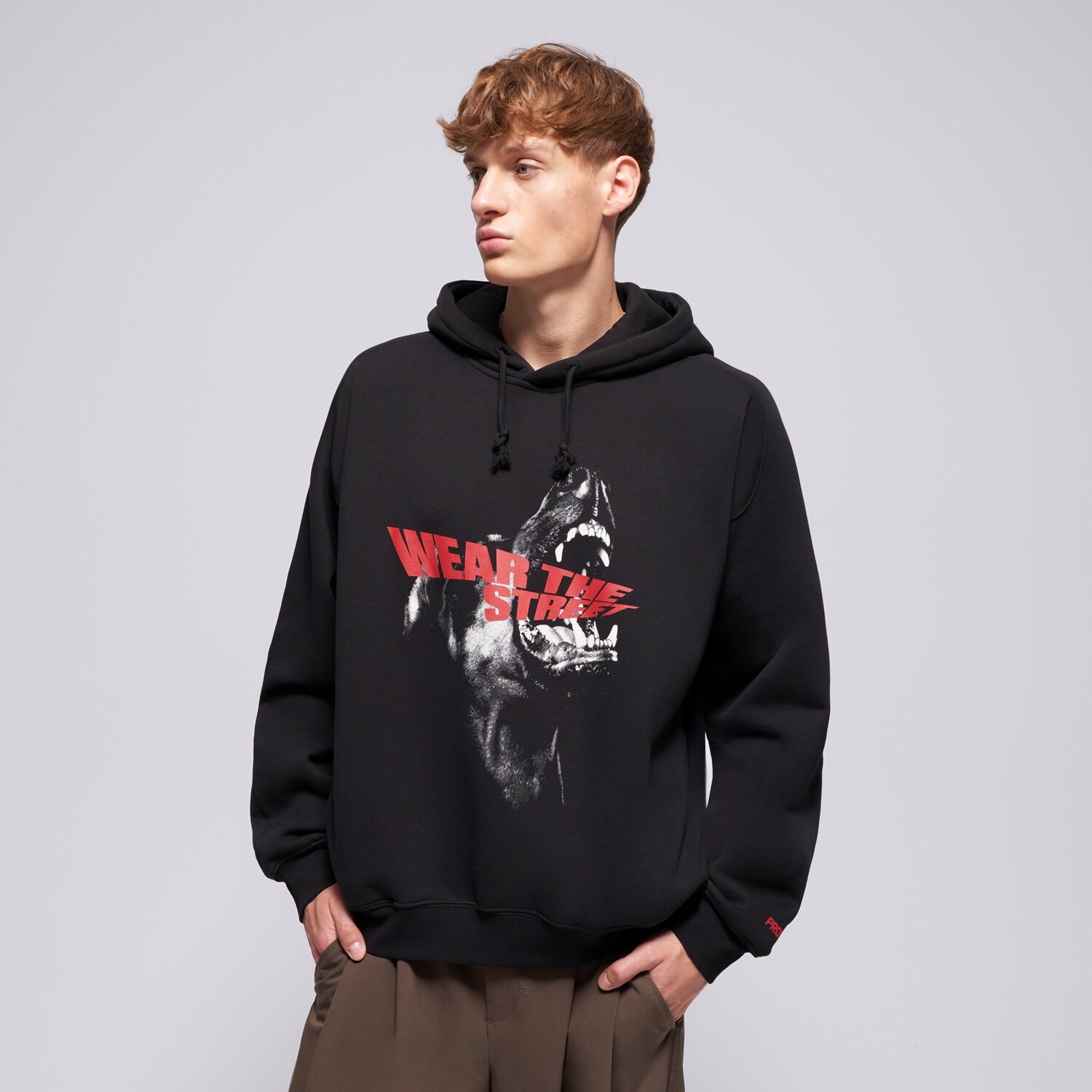 Prosto Bluză Hanorac Hoodie Bark Black
