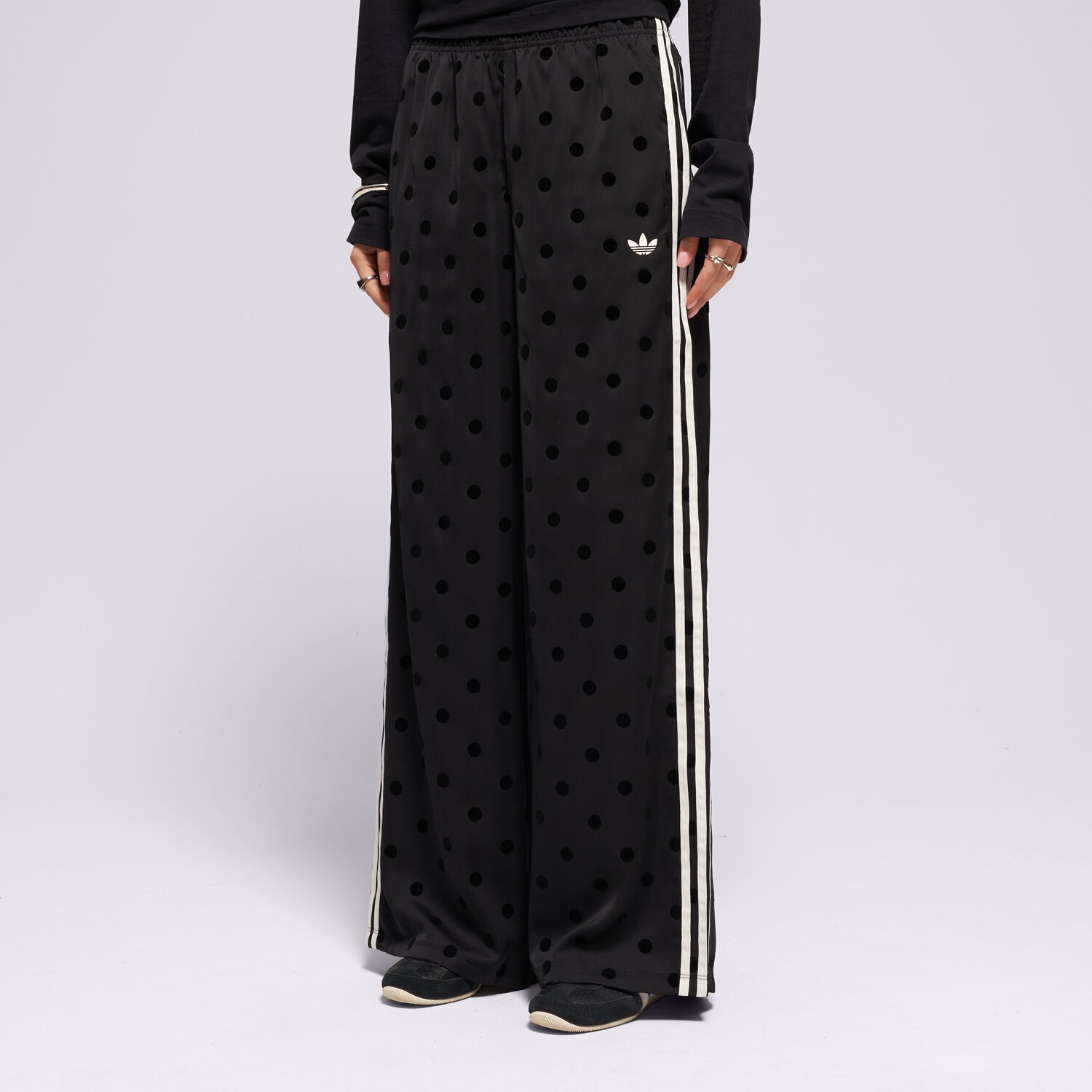 adidas Pantaloni Satin Polka Dots Wide Leg