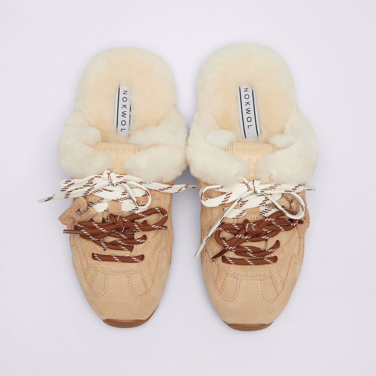 Nokwol Atlas Mule Beige Suede — foto 4