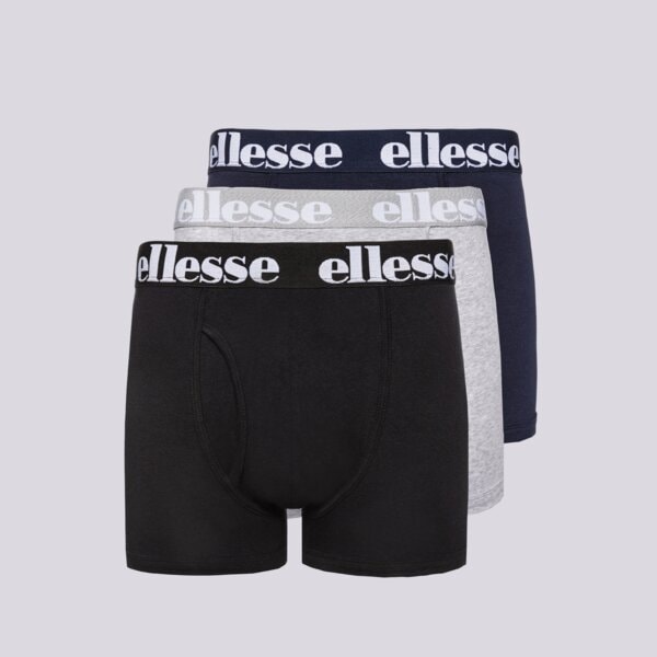 Ellesse Boxeri Hali 3Pk Boxers Blk/grey/navy