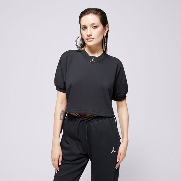 Jordan Tricou W J Ss Knit Sld Top