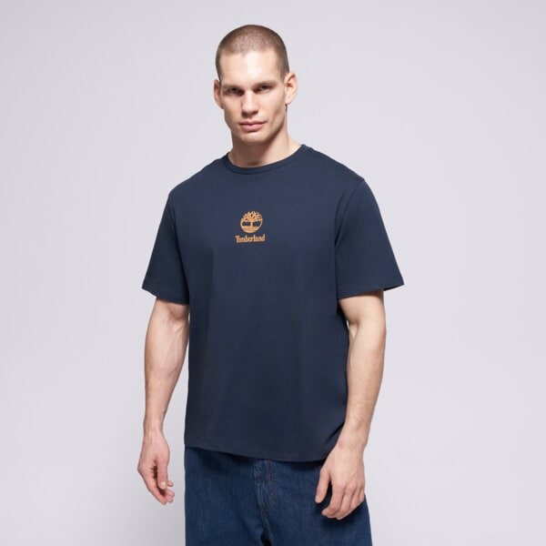 Timberland Tricou New Small Logo Print Ss Tee Dark Sapphire