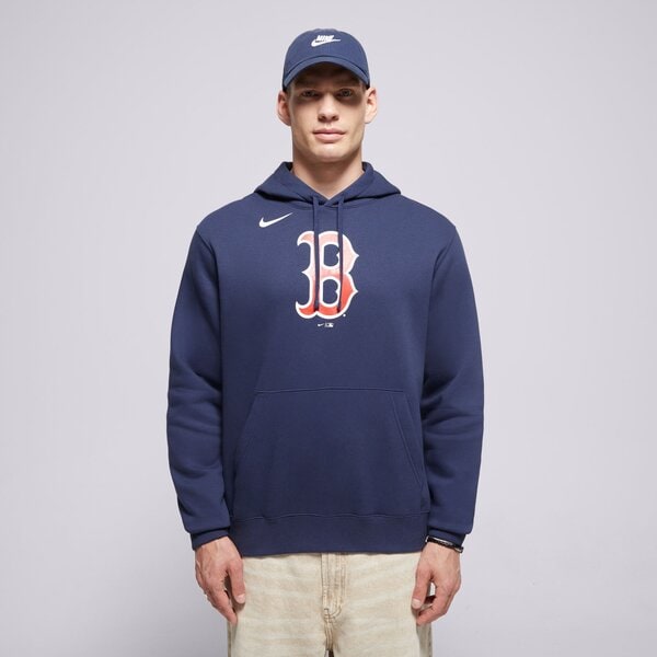 Nike Bluză Cu Glugă Mlb Logo Club Fleece Hood Boston Red Sox