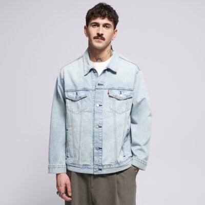 Levis Jachetă Relaxed Fit Trucker Light Indigo - Worn In
